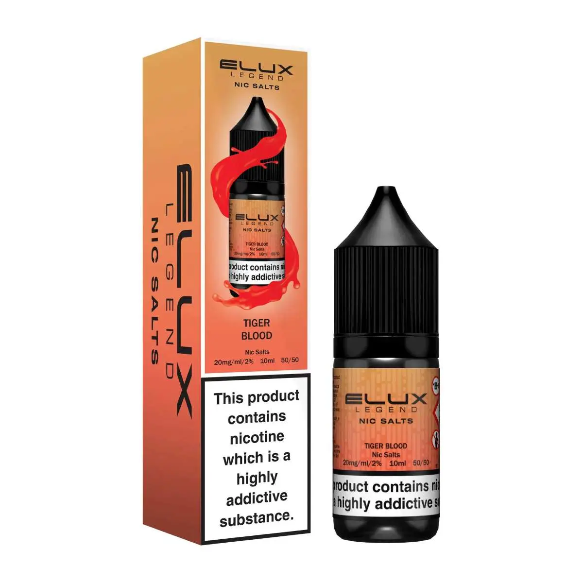 Tiger Blood Nic Salt E-Liquid by Elux Legend 10ml